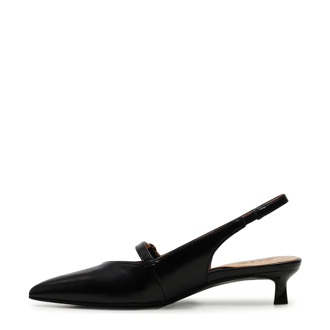 Women's Grayson Wide Width Sling Back Kitten Heel