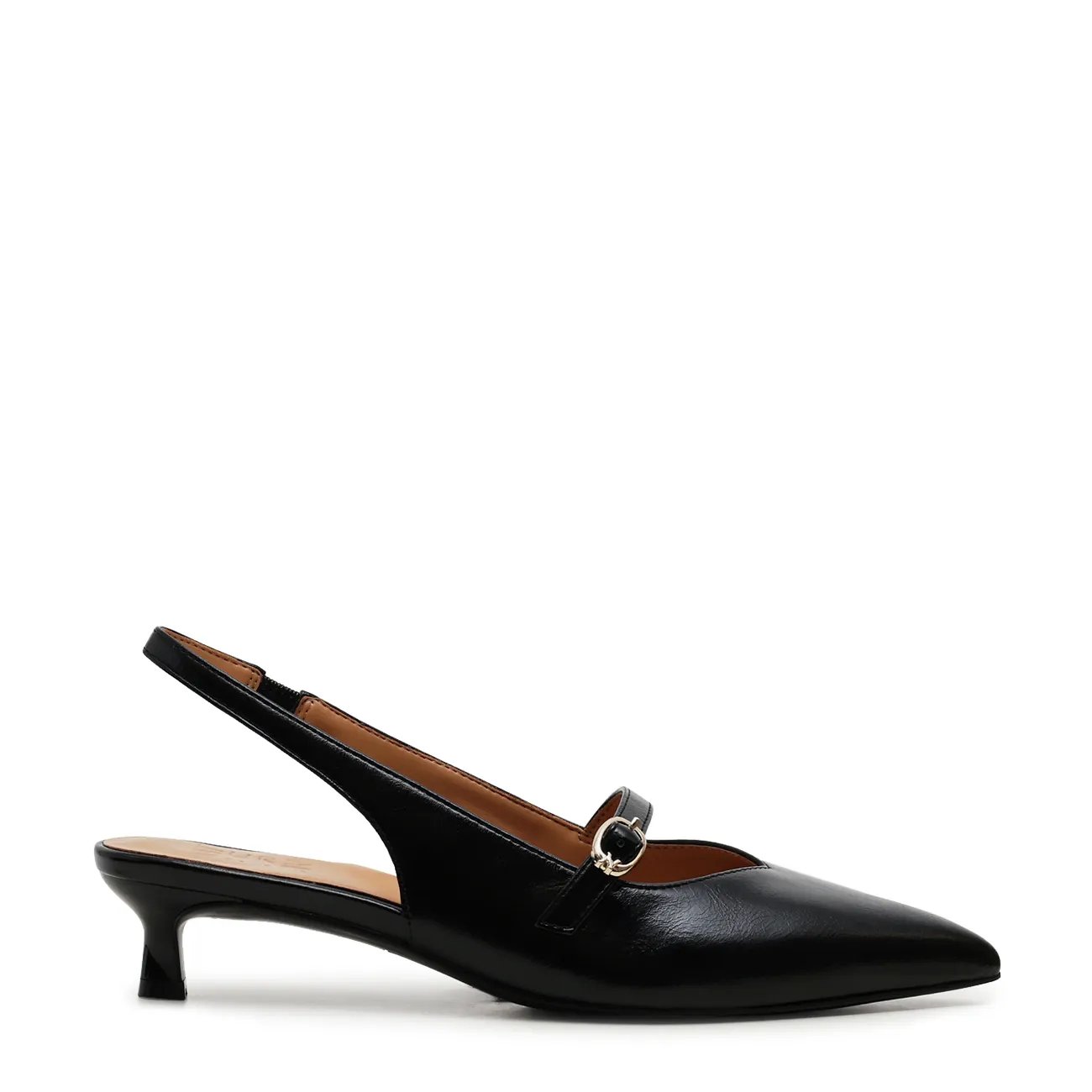 Women's Grayson Wide Width Sling Back Kitten Heel