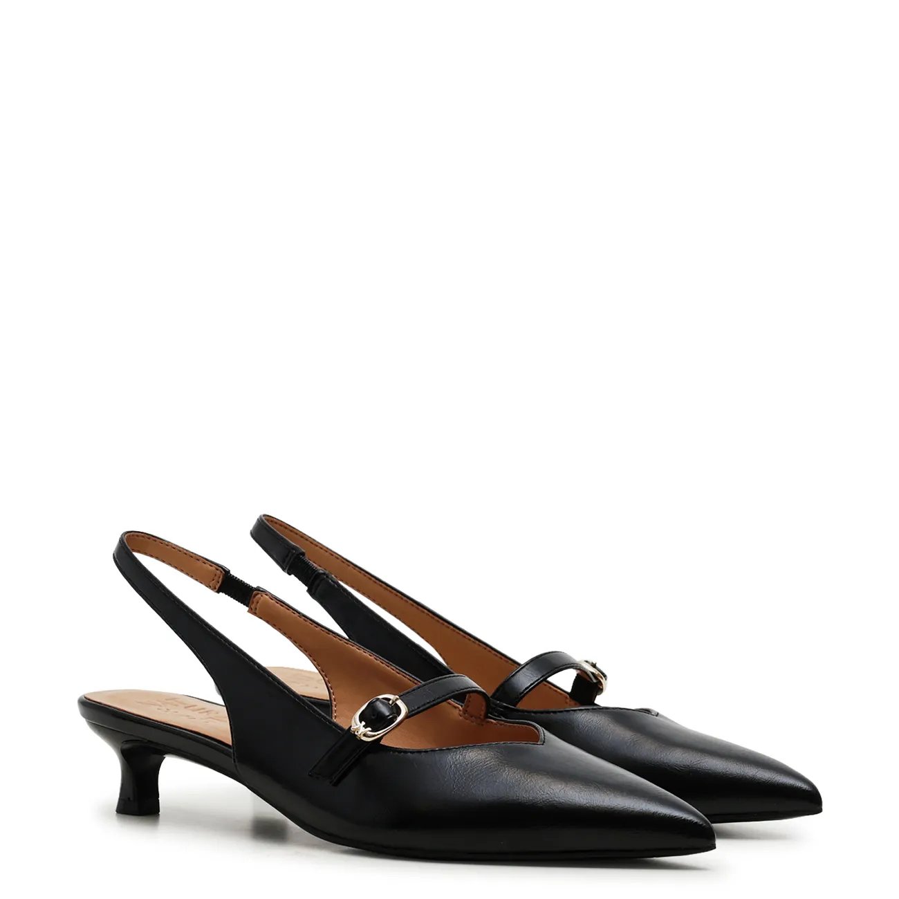 Women's Grayson Wide Width Sling Back Kitten Heel