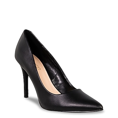 Career Black Pump Shoe for Women Block-Heel Pointed Toe Dating Put On  Concise Girls Leather Pumps Shoes, Black, 3 : : Clothing, Shoes &  Accessories