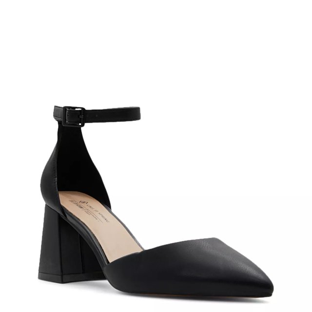 Dsw black block heel pumps top