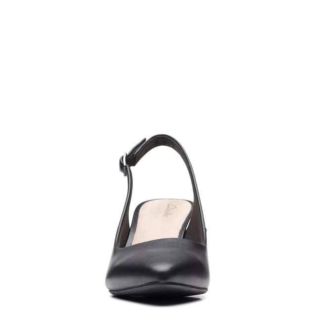 Clarks black slingback shoes deals