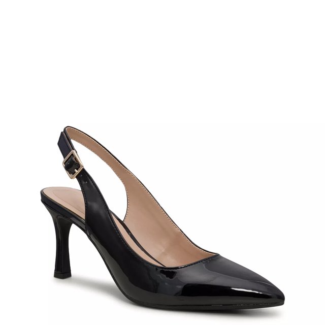 Black slingback pump deals