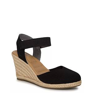 Sonoma Goods For Life Horseradish Women's Espadrille Wedge Sandals Black  Size 7