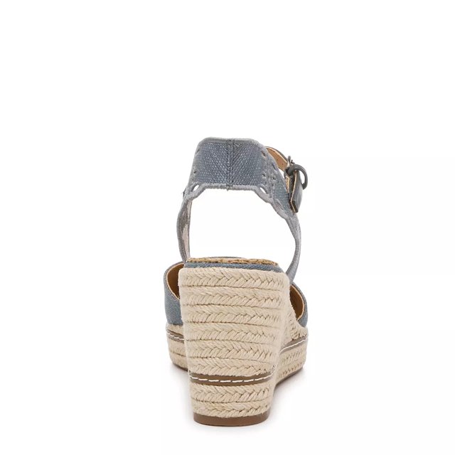 Crown Vintage Narri Espadrille Wedge Sandal Blue 9