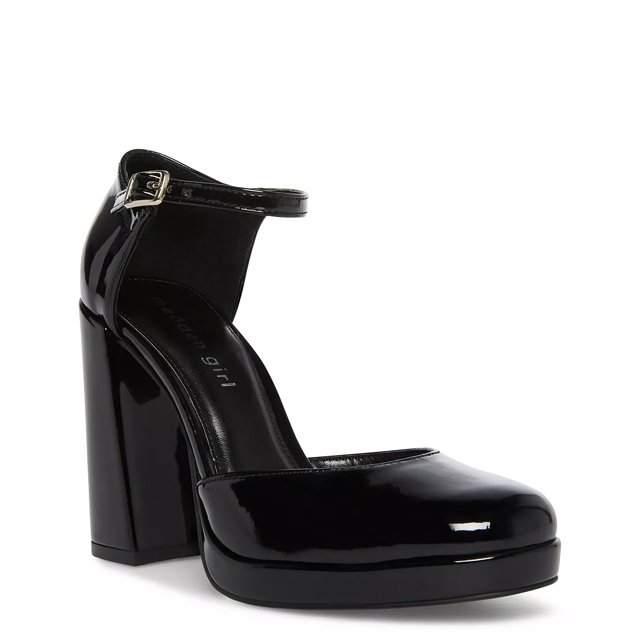 【Madden Girl】デジ Madden Girl Women's Dizzyy Slide Sandal, Black Paris, 8.5