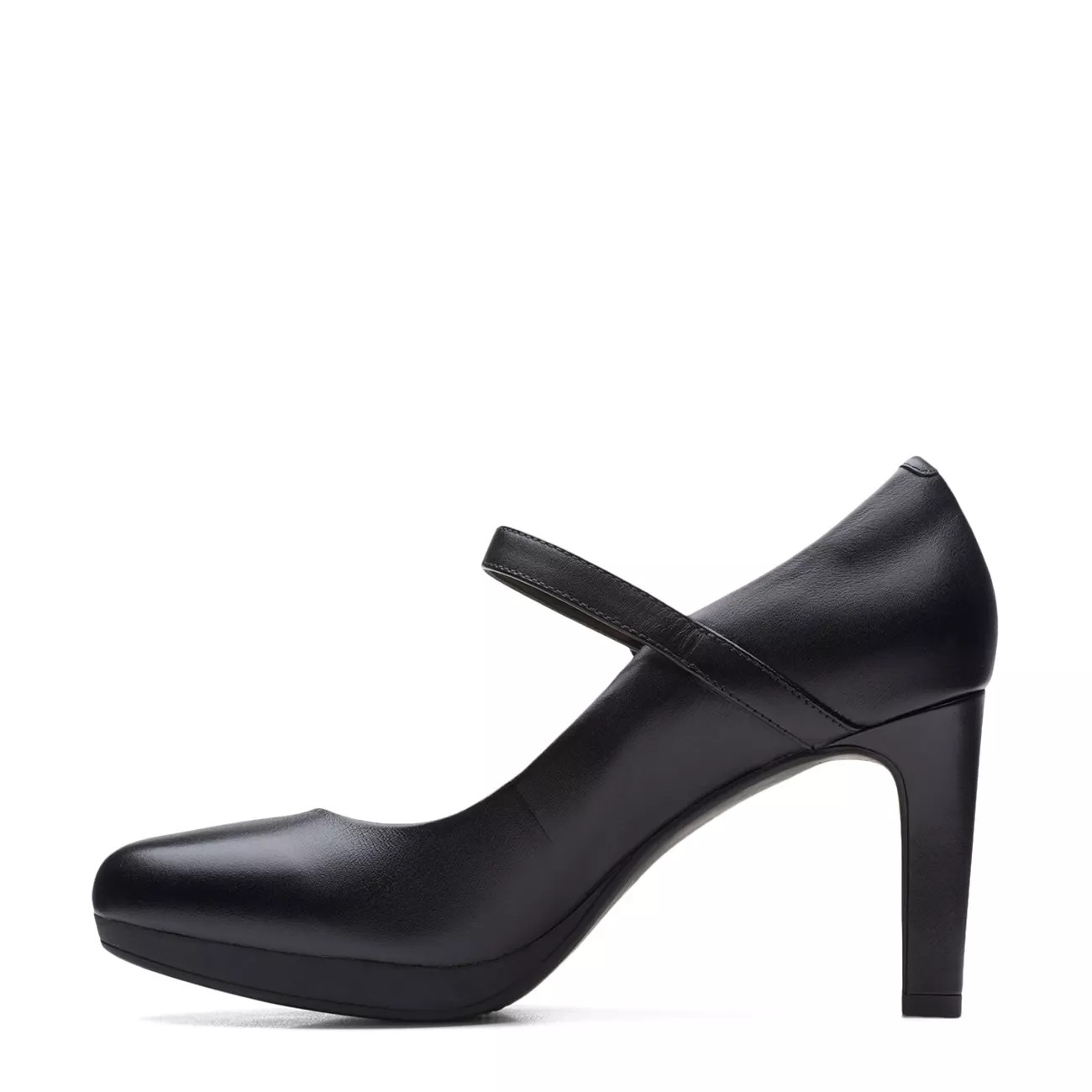 clarks black mary jane heels