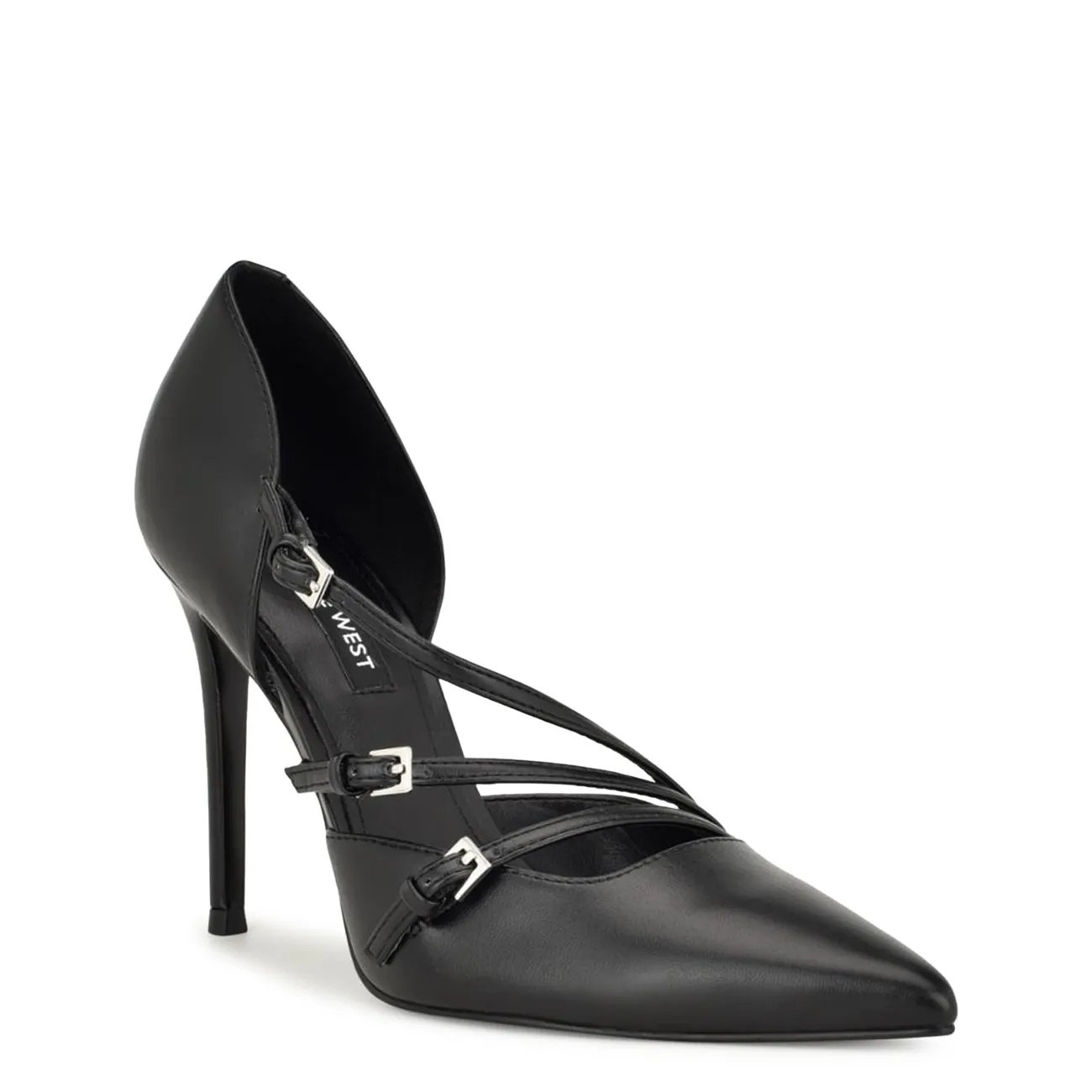 【NINE WEST】Freds ポインティ トゥ パンプス Nine West Fresta Women's Pump Leather Shoe Black Zigy Nappa