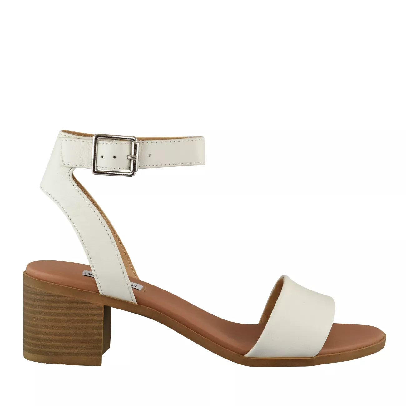 steve madden kemmy sandal white