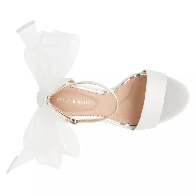White evening sandals outlet