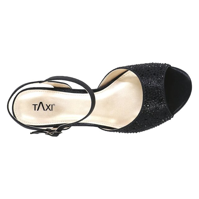 Black evening sandal clearance