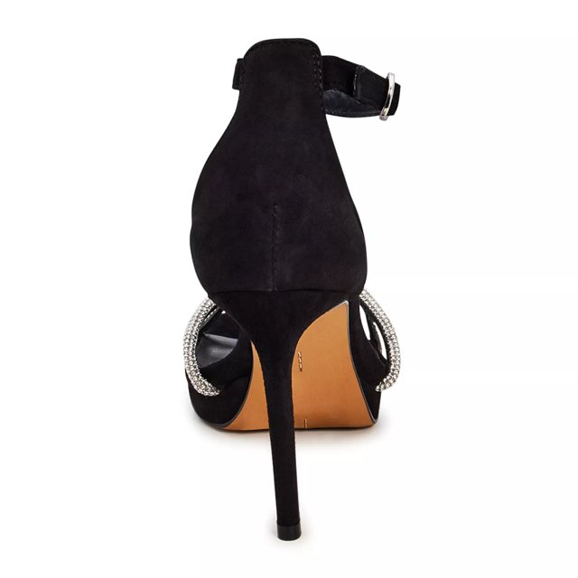 Black evening sandals sales