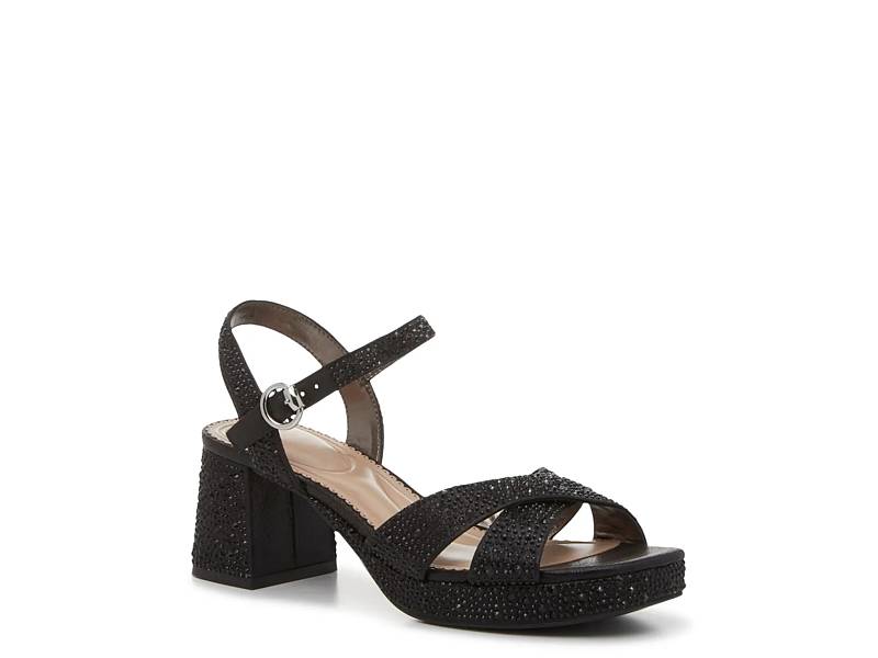 Black sandals 1 inch heel best sale