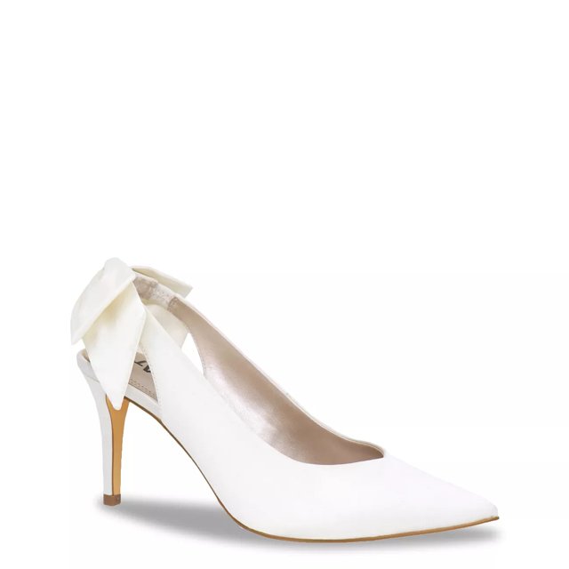 Bea bow pointed sling back bridal shoes clearance