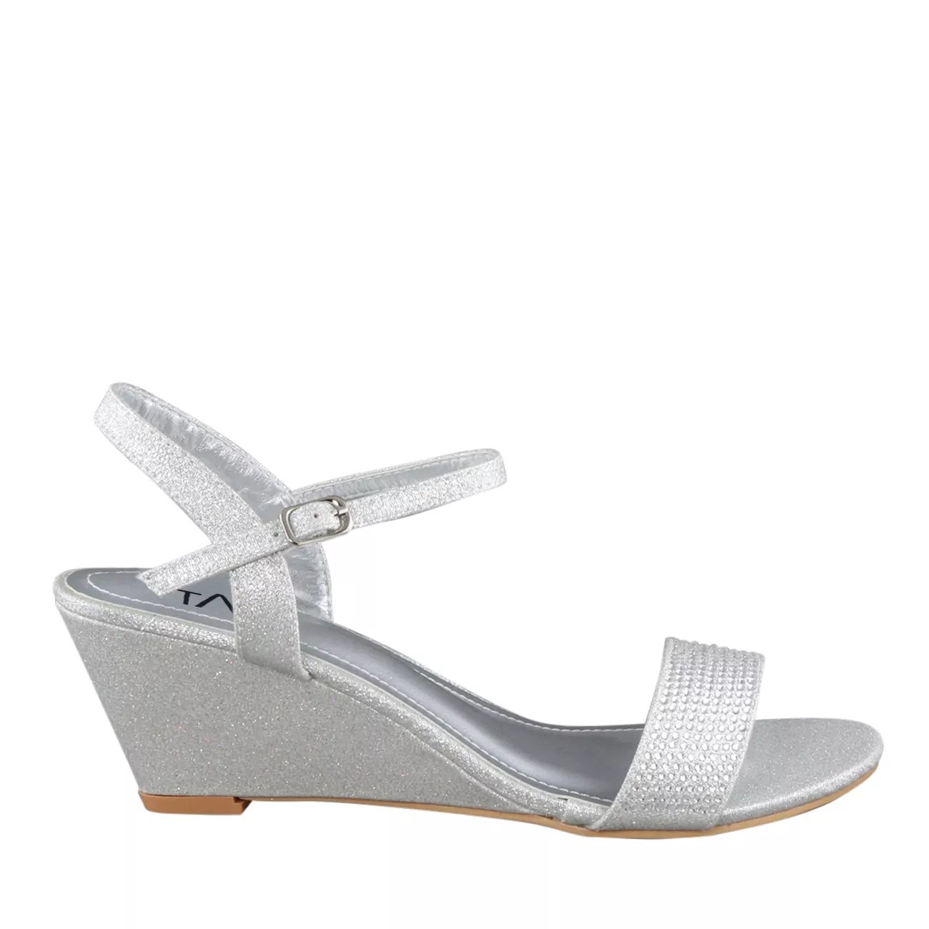 silver wedge sandals canada