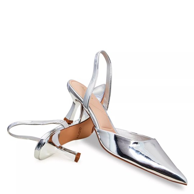 Aldo silver pumps store