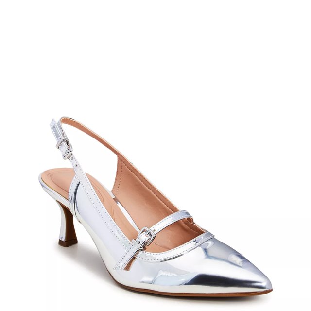 Kitten heel sling back shoes online