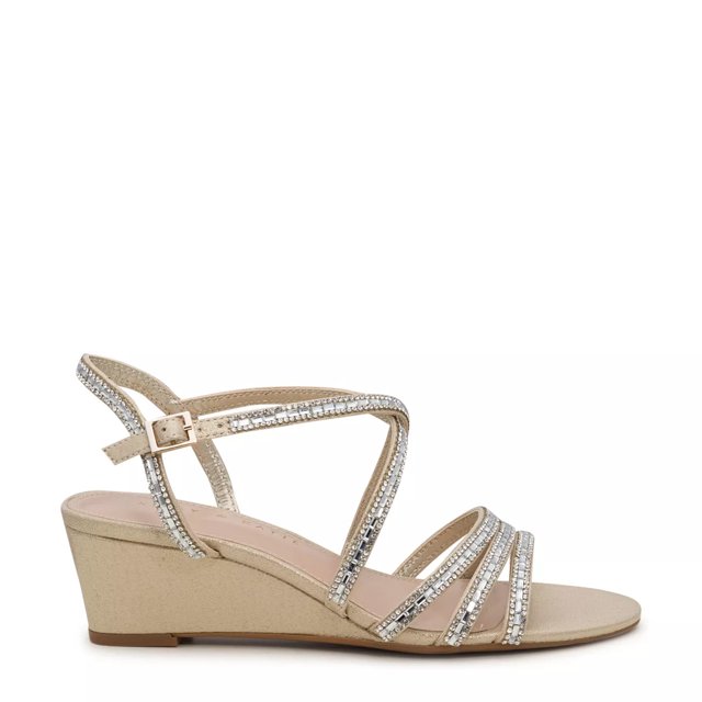 Jewelled wedge sandals clearance