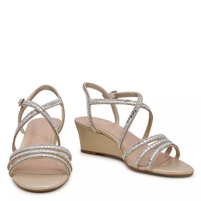 Dsw gold wedge sandals online