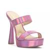 Pink on sale iridescent sandals