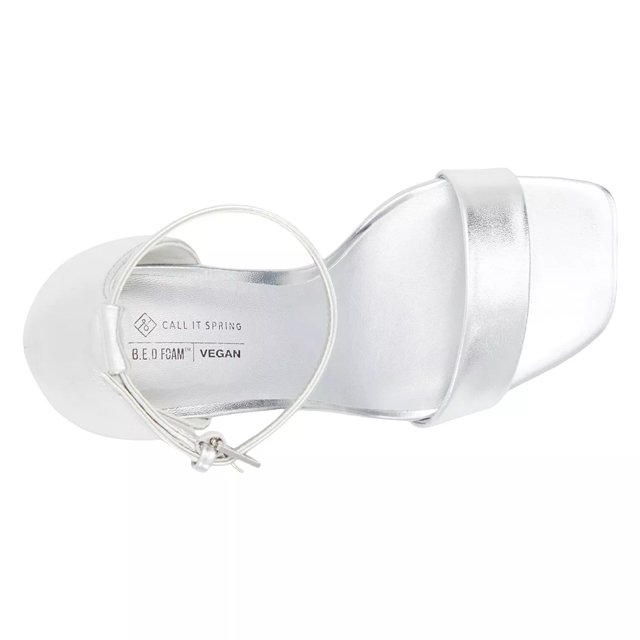 Call it spring silver sandals discount