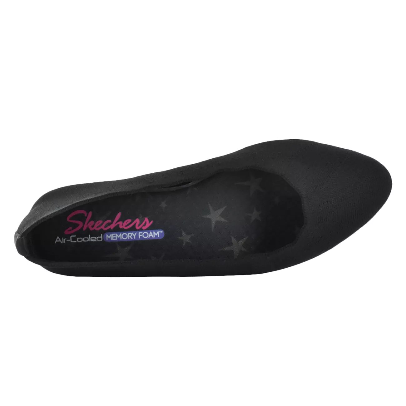 skechers air cooled memory foam womens flats