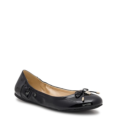 Vince Camuto, Shoes, Vince Camuto Pewter Made In Brazil Perrie Mary Jane  Leather Ballet Flats