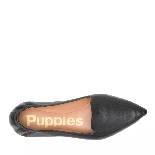 Hush puppies black ballet flats sale