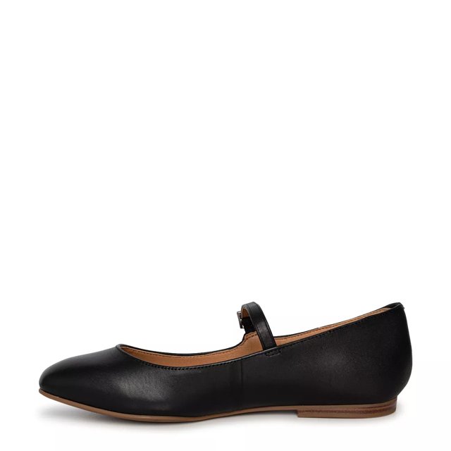 Ballet flats with detachable strap · Brown · Flat Shoes