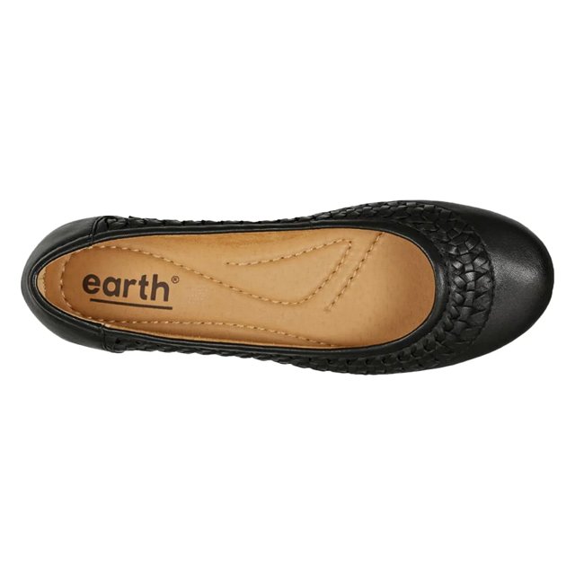 Earth Women s Jett Ballet Flat in Black Size 6.5 Medium