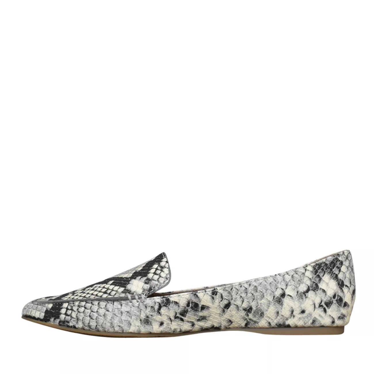 steve madden feather loafer snakeskin
