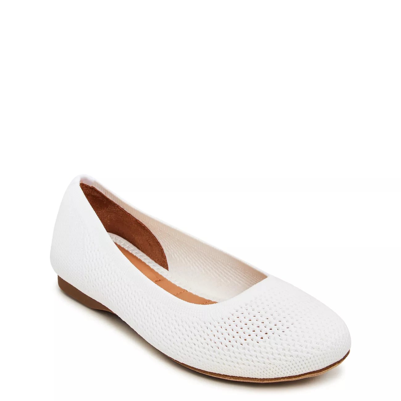 Kelly Katie Women s Poppy Ballet Flat in White Size 8.5 Medium