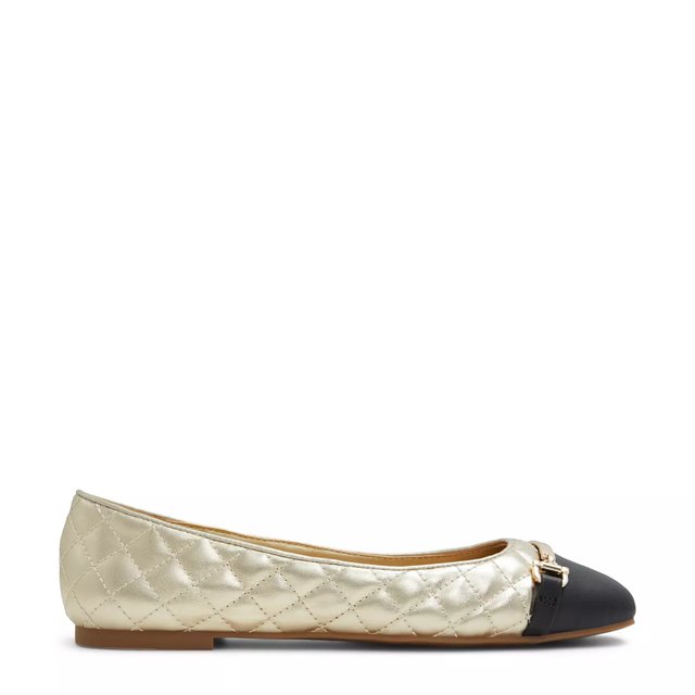 Aldo Women s Leanne Ballerina Flat in Gold Size 5 Medium