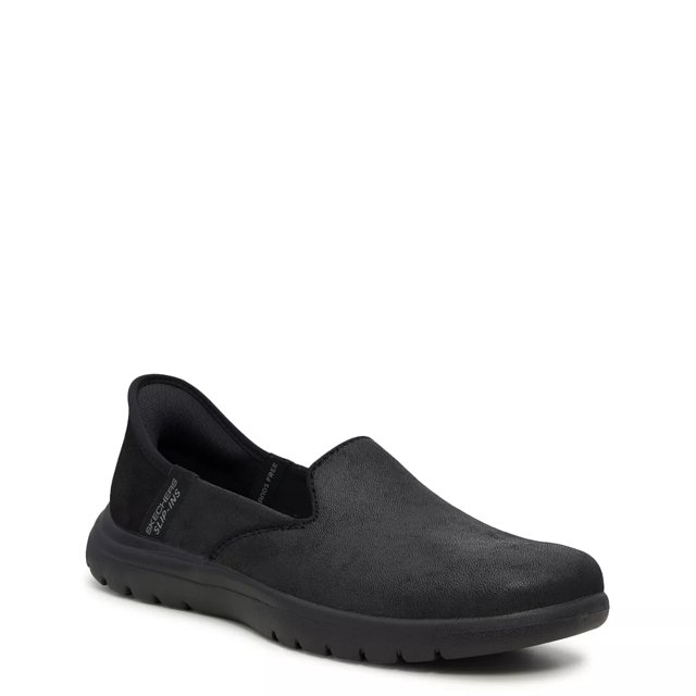 Skechers Women s Slip ins On the GO Flex Captivating Flats in Black Size 6.0 Vegan Medium Width Machine Washable