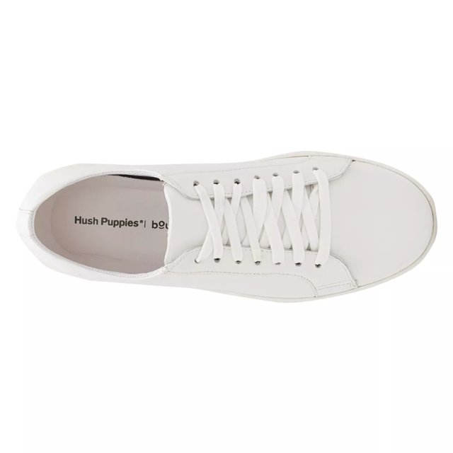 Hush puppies clearance white shoes