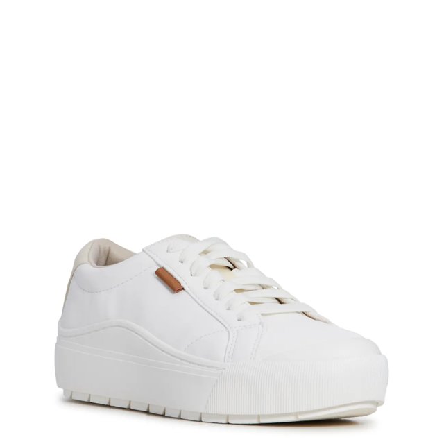 Dr Scholls Women s Time Off Platform Sneaker in White Size 8.5 Medium