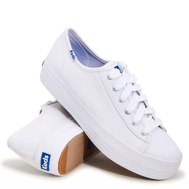 Triple kick white flatform sneakers top