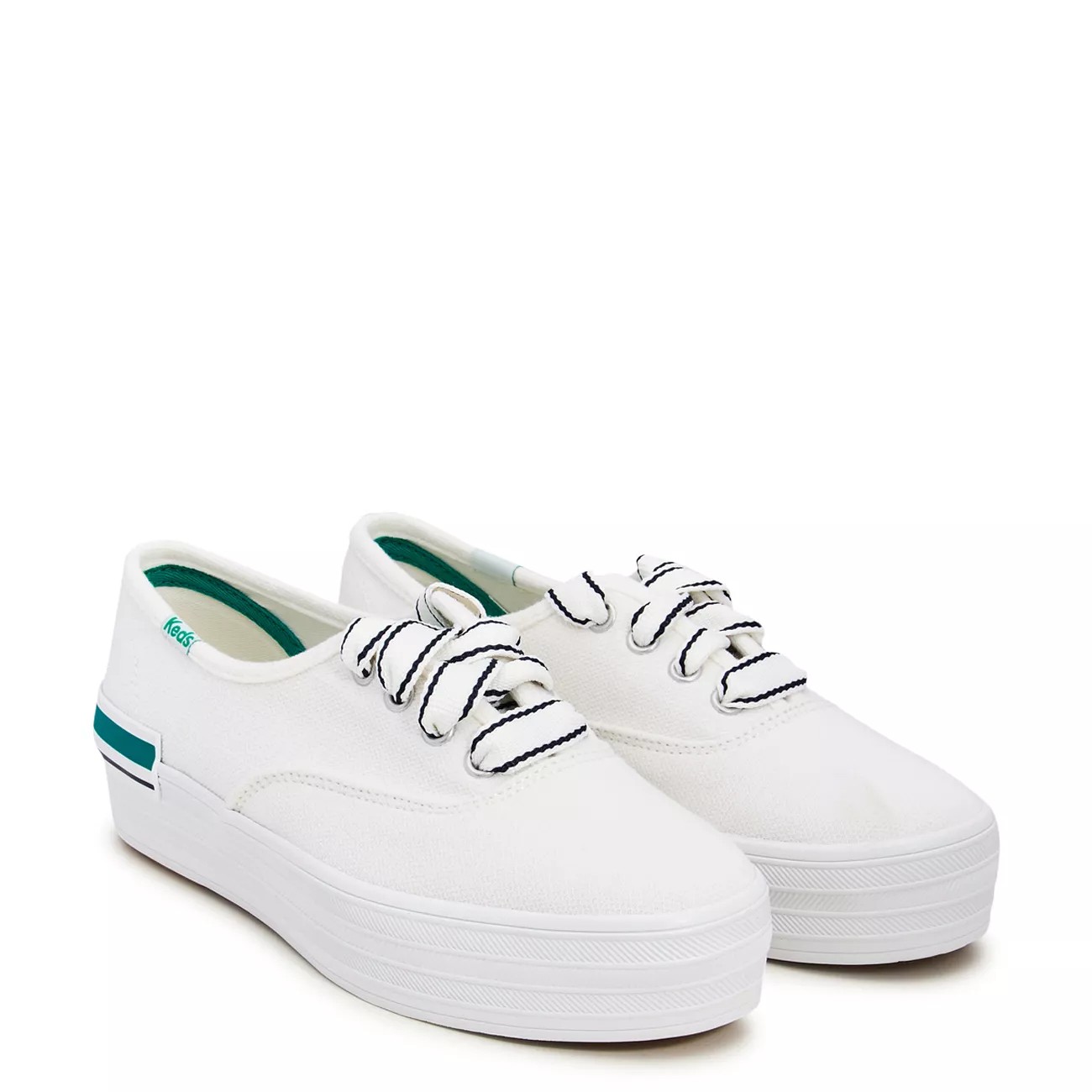 Women's Platform Pique Stripe Sneaker