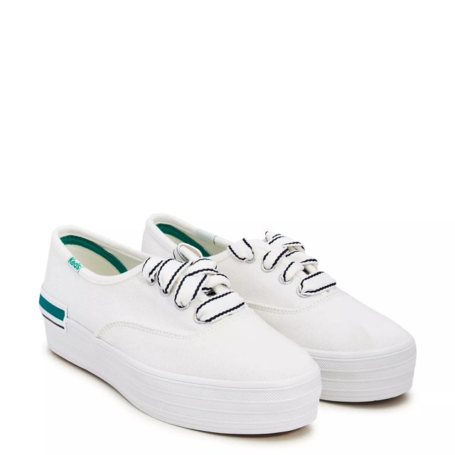 Keds Women s Platform Pique Stripe Sneaker The Shoe Company