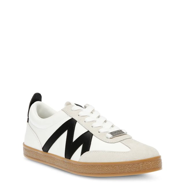Steve Madden Women s Degree Sneaker in White Grey Size 7 Medium