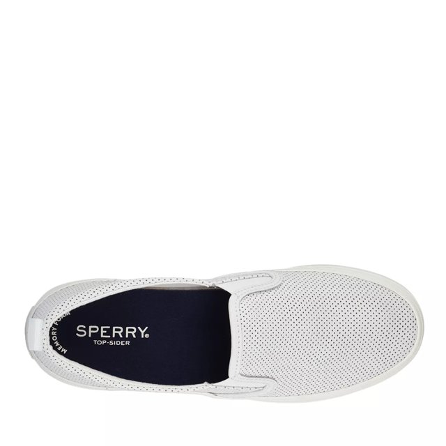 crest twin gore scalloped perforated sneaker