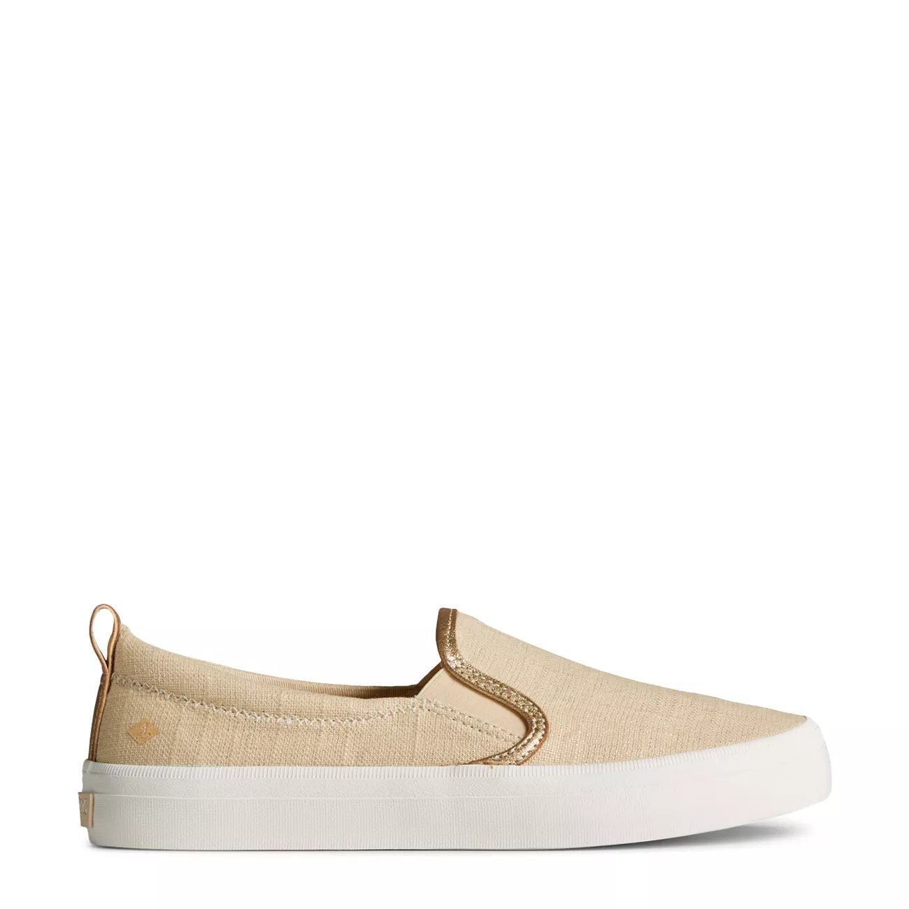 women's crest twin gore textile sparkle slip on sneaker