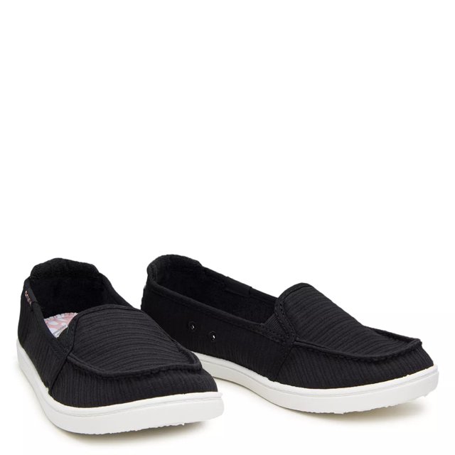 Black roxy slip on shoes deals