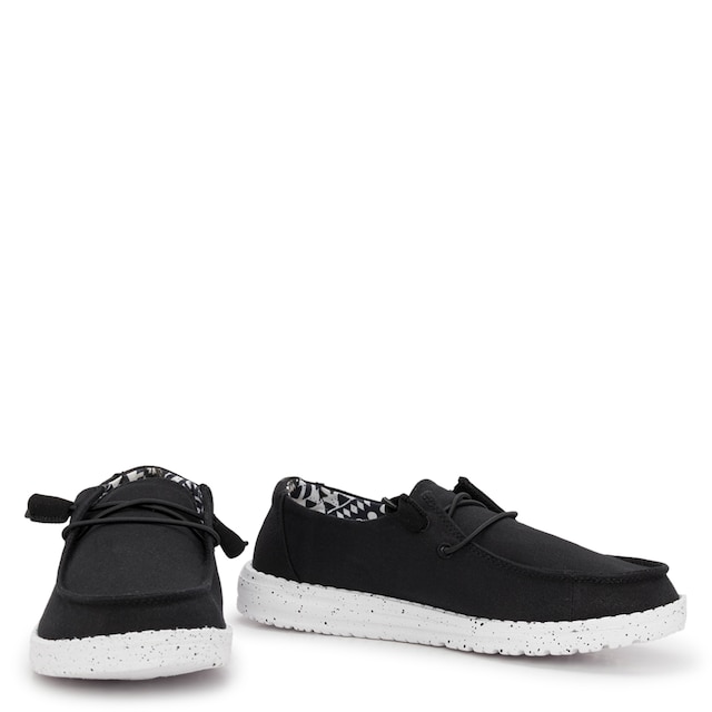 HEYDUDE Women's Wendy Shoes in Black Odyssey (NEW LOGO