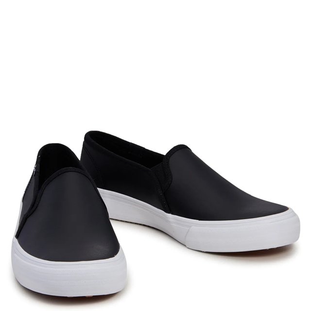 Keds Women s Double Decker Leather in Black 6.5