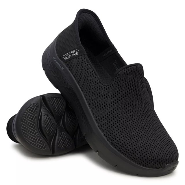Black skechers wide width outlet