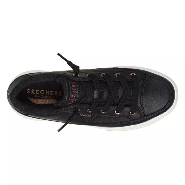 Skechers Women s Arch Fit Arcade On My Way Sneaker in Black Size 8 Medium