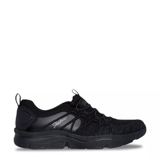 Skechers Relaxed Fit ブラック シューズ 204866_BBK_E_large_9e55a491-