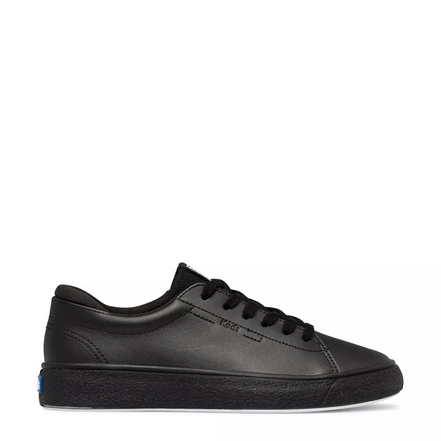 Alley Leather Grit Foxing Sneaker Black 5
