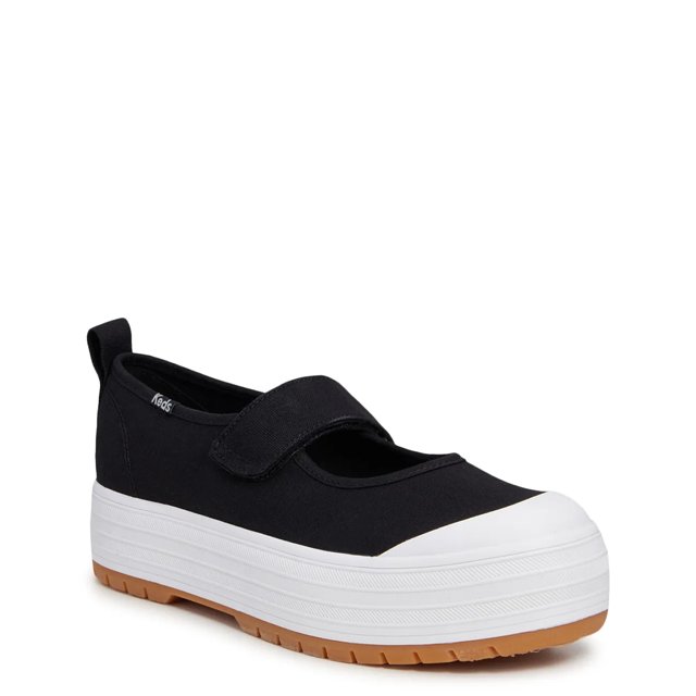 Black platform keds deals
